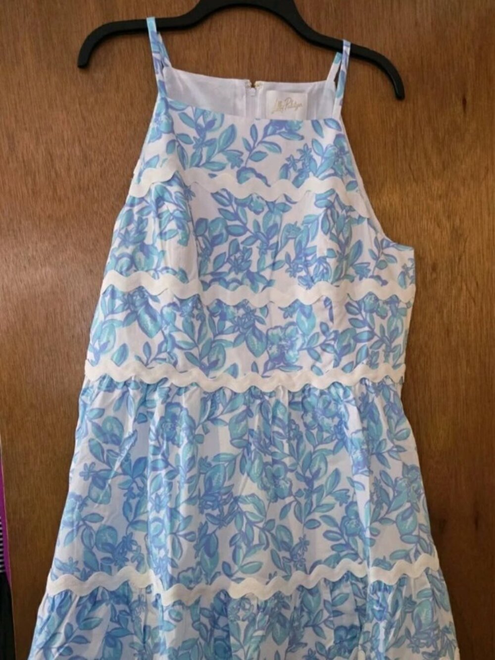 NWT Lilly Pulitzer Angelynn Dress In Jacaranda Blue Simply The Zest Size 16
